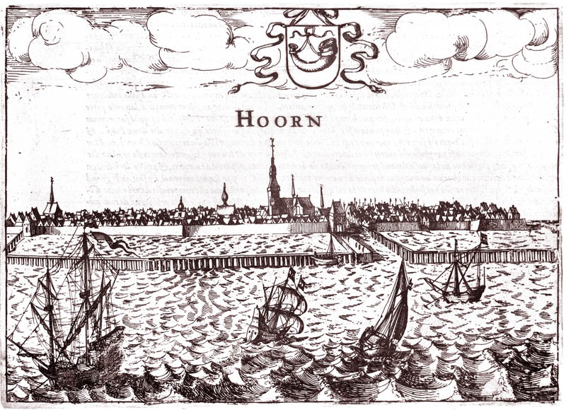 Gezicht op Hoorn 1613 Guiccardini